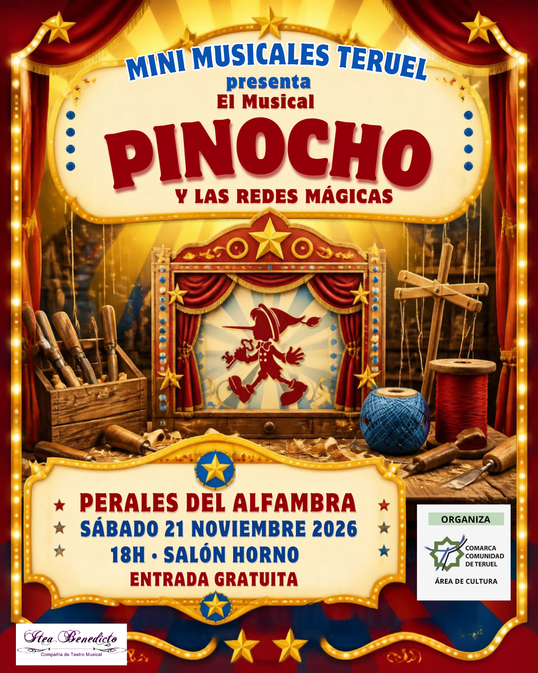 Musical «Pincho y las redes mágicas» en PERALES DE ALFAMBRA