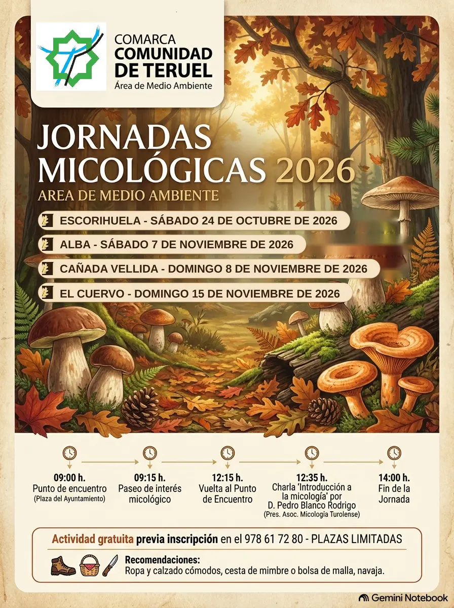 1 Jornadas Micológicas en ESCORIHUELA